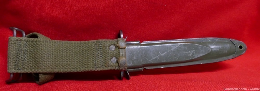 Korean War Era MI Carbine Bayonet w/Scabbard-img-1