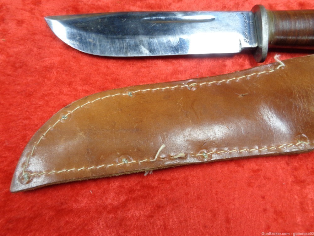 Cattaraugus 225Q Quarter Master WWII Combat Fighting Knife Commando Sheath -img-18