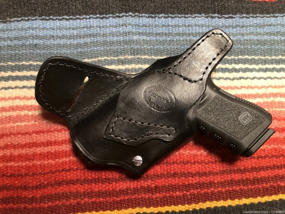 Leather Open Top Cross Draw Holster Fits Glock 17 19 22 23 45 48-img-4
