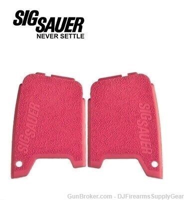 Factory Sig Sauer P290 Dark Pink Stippled Poly GRIPS / Grip Panels Set!-img-0