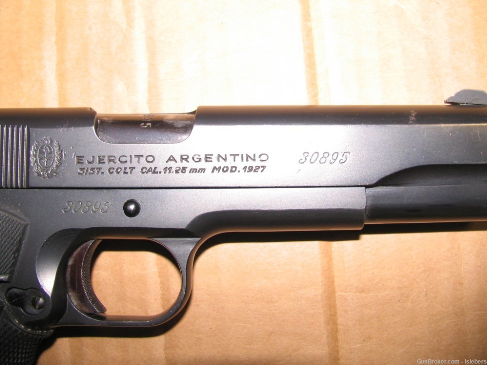 Argentine Colt 1911A1, 45 ACP Very Good Cond.-img-1