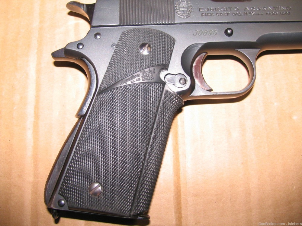 Argentine Colt 1911A1, 45 ACP Very Good Cond.-img-2