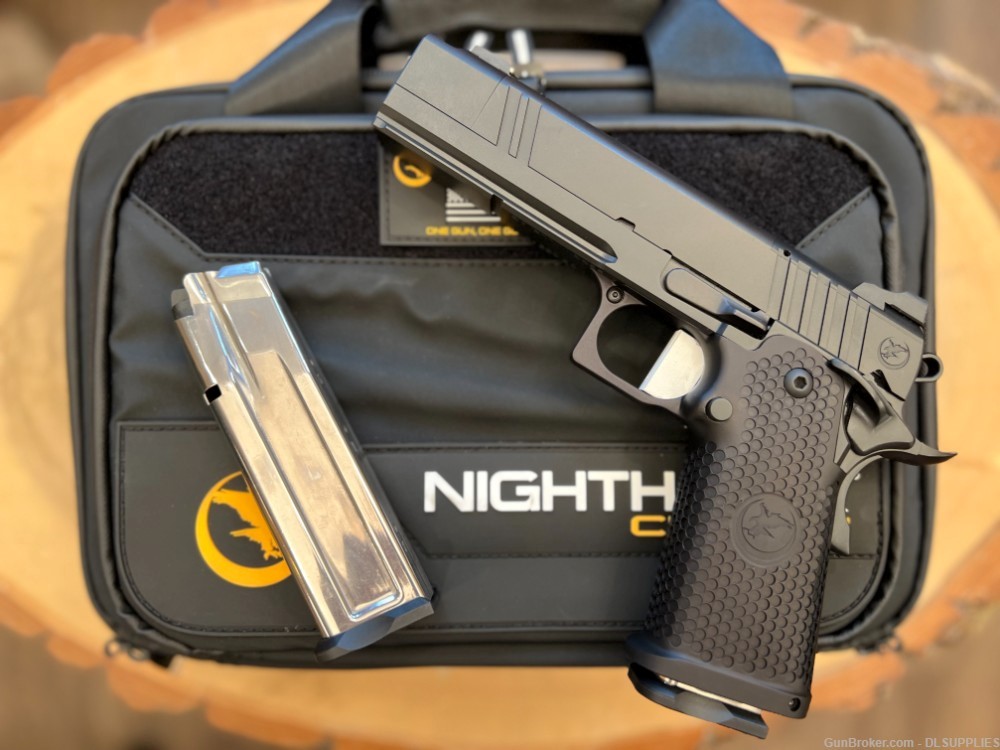 NIGHTHAWK 1911 TRS COMP IOS DOUBLE STACK BLACK NITRIDE FLUTED 5" BBL 9MM-img-1