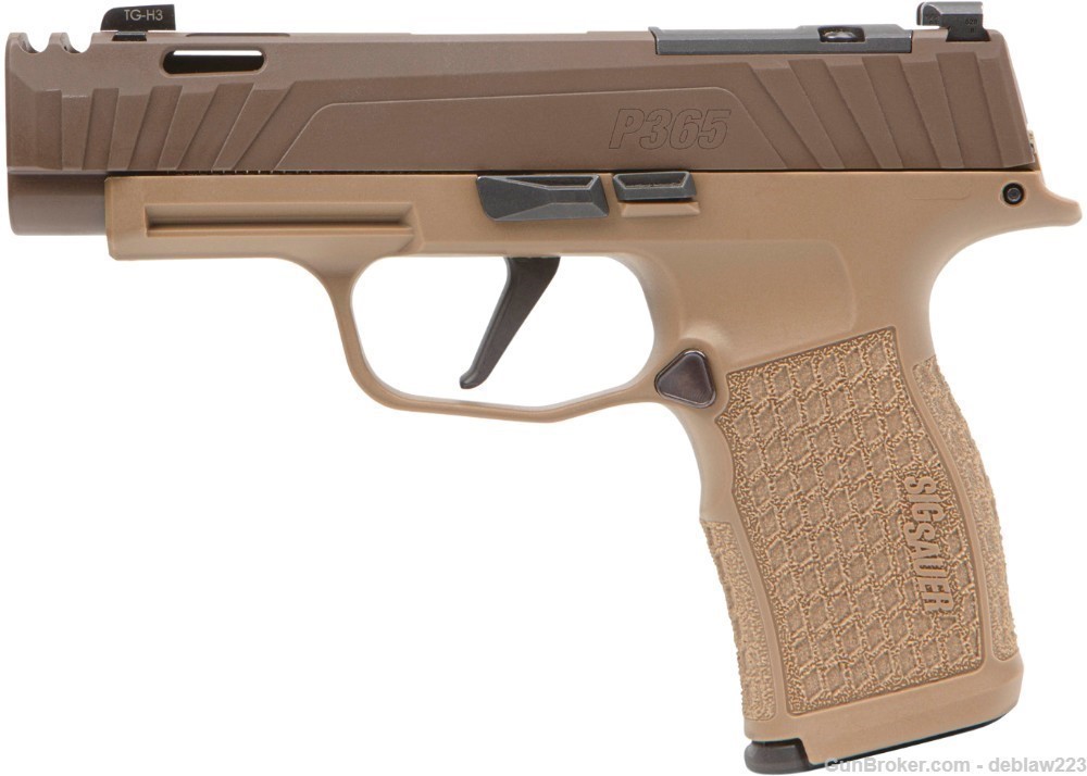 Sig P365XL Spectre Comp 9mm Pistol Coyote Tan FDE LayAway Option P365V005-img-0