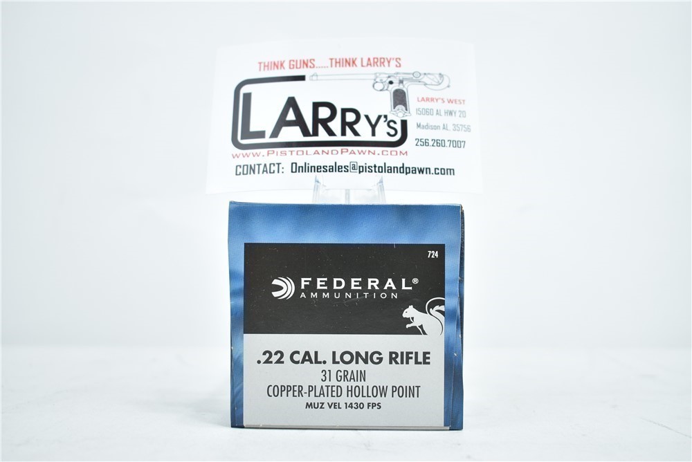 500 RDS Federal Game Shok 22 Long Rifle 31 GR CPHP 724-img-0