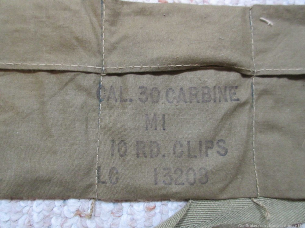 M1 Carbine .30 11 stripper clips,3 mags, two mag pouches, 1 clip pouch-img-1