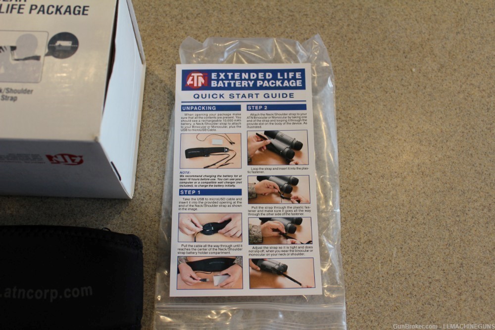 ATN Binocular & Monocular Extended Battery Life Pack New in Box-img-2