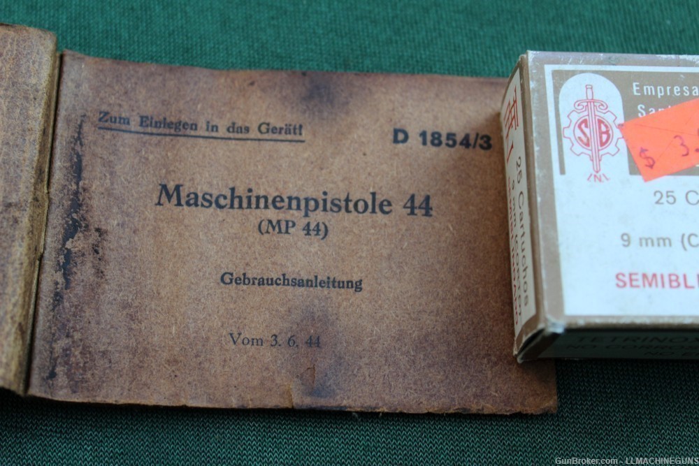 Original German WWII MP44 / STG44 Manual Dated 1944-img-21
