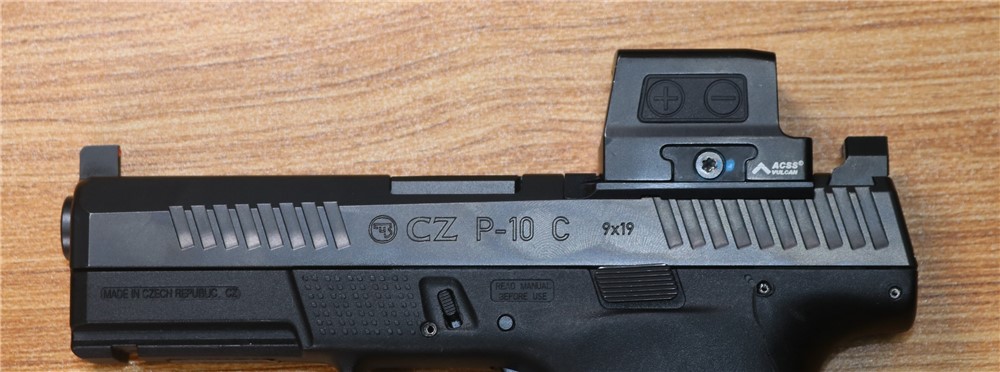 CZ P-10 C 9mm 4" Barrel Holosun Red Dot 1 Mag 15 Rounds-img-5