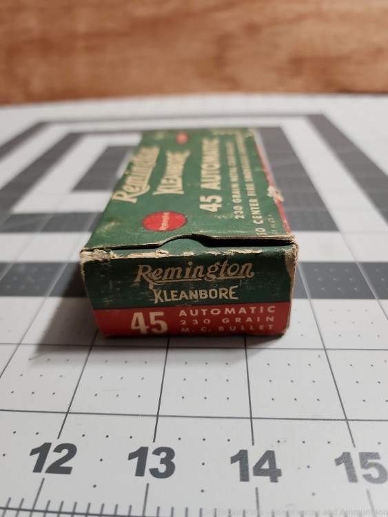 Vintage Remington KleanBore 45 Automatic 45ACP 230gr Full Box-img-5