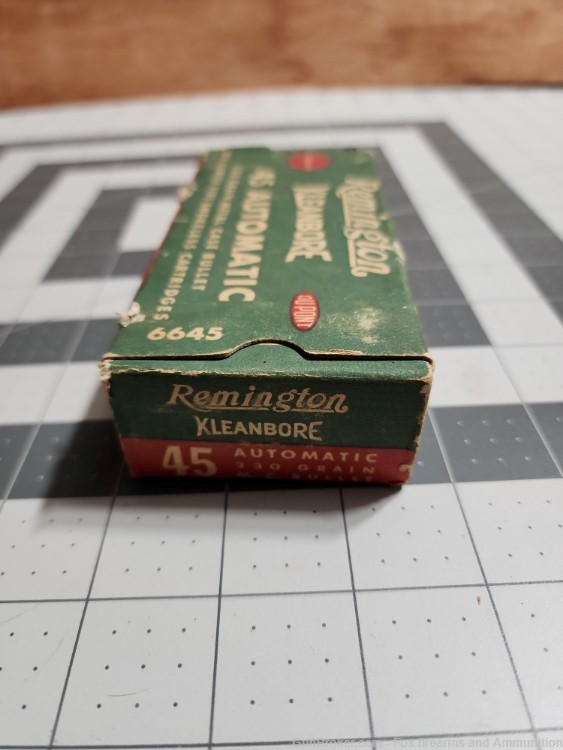 Vintage Remington KleanBore 45 Automatic 45ACP 230gr Full Box-img-3