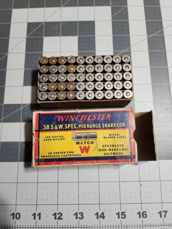 .38 S&W Special Mid-Range Winchester Match Ammo, Full box-img-0