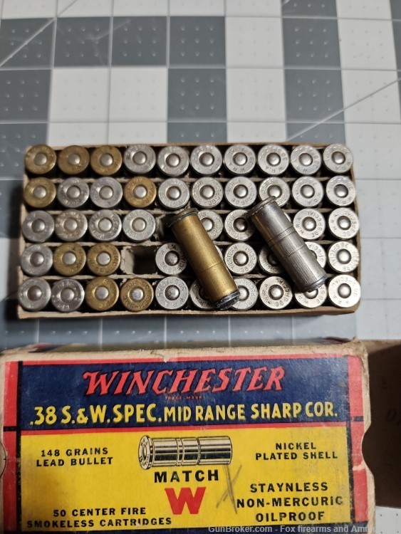 .38 S&W Special Mid-Range Winchester Match Ammo, Full box-img-1