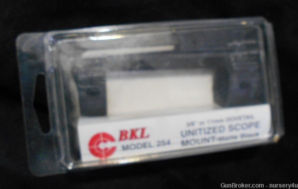 BKL Unitized Scope Mount 3/8" or 11mm Dovetail, Model 254, New - Read Ad-img-1