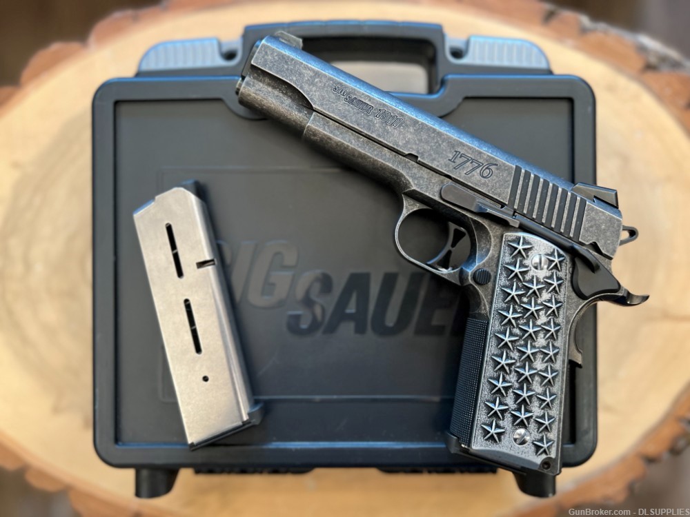 SIG SAUER 1911 "WE THE PEOPLE" DISTRESSED FINISH (2) WILSON 5" BBL .45ACP-img-1