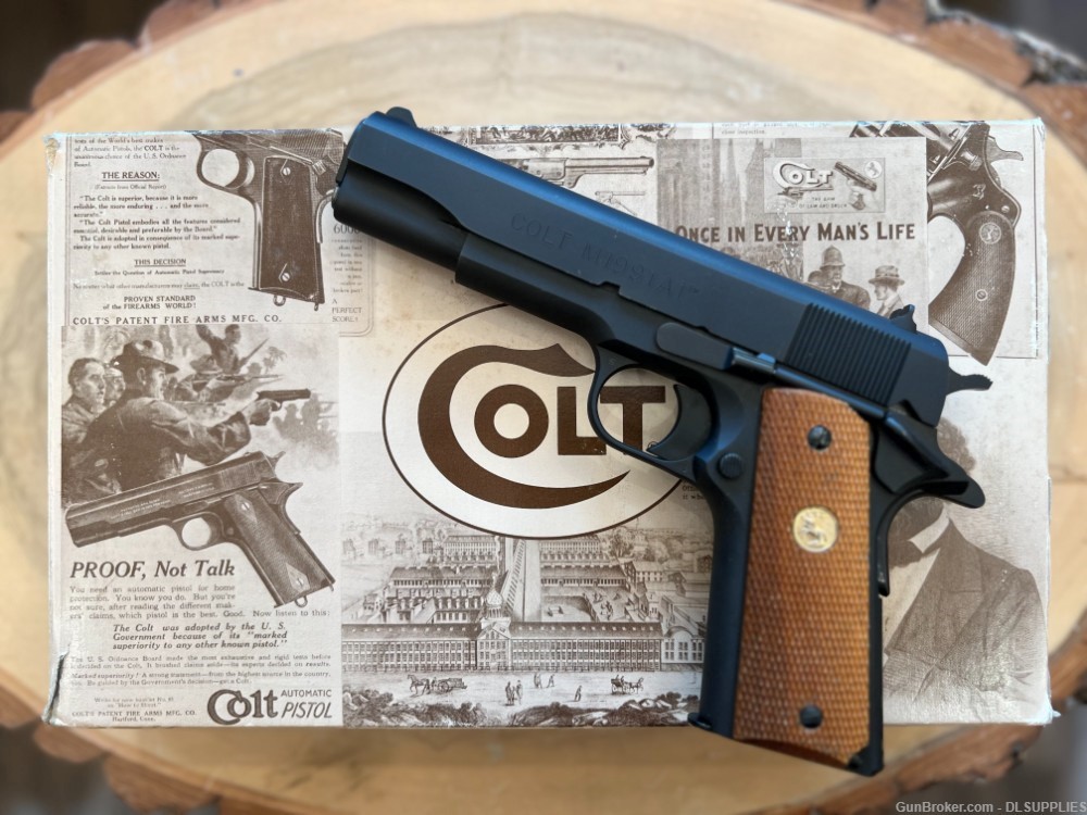 COLT 1911 GOVERNMENT M1911A1 SERIES 80 MATTE  BLUED FINISH 5" BBL .45ACP-img-1