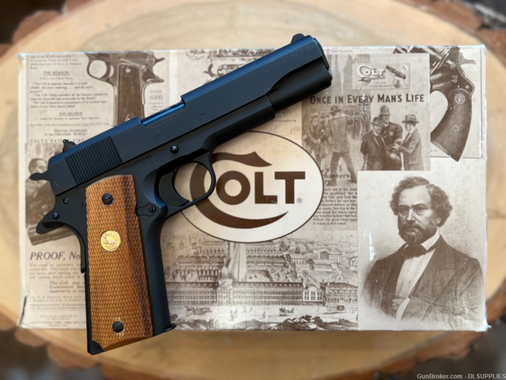 COLT 1911 GOVERNMENT M1911A1 SERIES 80 MATTE  BLUED FINISH 5" BBL .45ACP-img-0