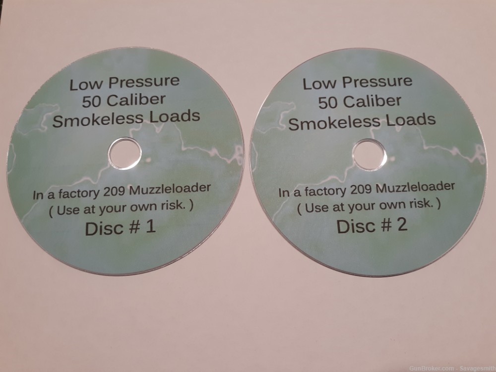 Low Pressure 50 cal. Smokeless Loads in a Factory 209 Muzzleloader, 2 DVDs-img-0