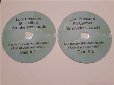 Low Pressure 50 cal. Smokeless Loads in a Factory 209 Muzzleloader, 2 DVDs