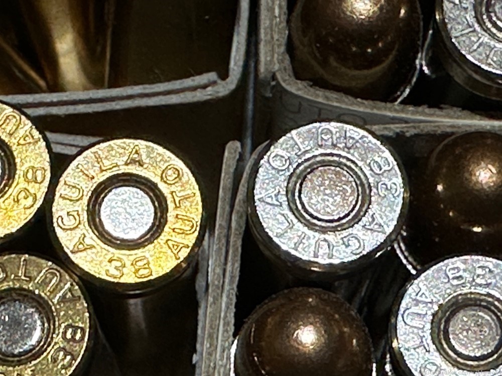200 rounds of new Aquila 38 Auto Colt Pistol 38 ACP 130 grain FMJ ammo-img-4