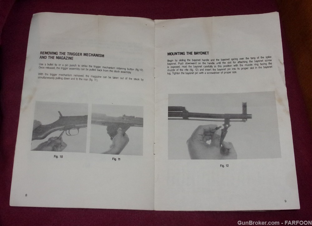 SKS-7.62X39MM INSTRUCTION MANUAL 1987-img-1