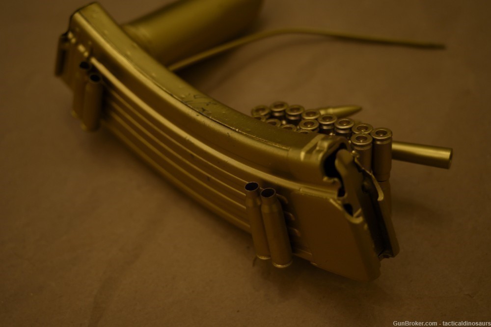 Handmade pen holder from 30rd AK mag and brass etc. Inert ammo AK47.  -img-3