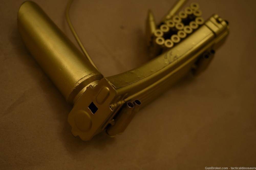 Handmade pen holder from 30rd AK mag and brass etc. Inert ammo AK47.  -img-4