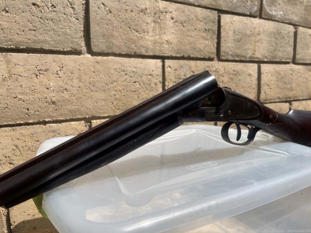 L.C. Smith field grade double barrel shotgun SXS -img-0