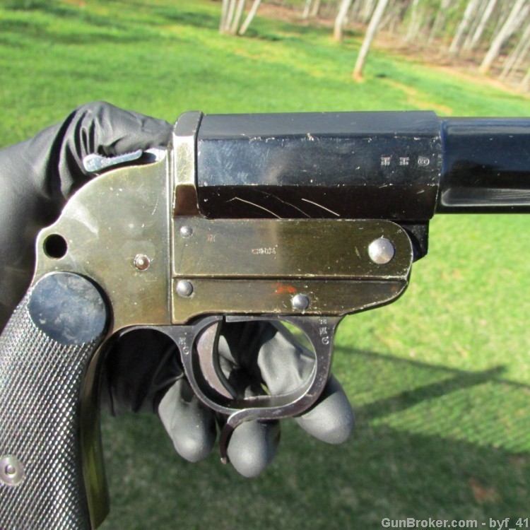 WWII USGI Bring Back Walther Flare Gun Original Finish Nice Piece!-img-7