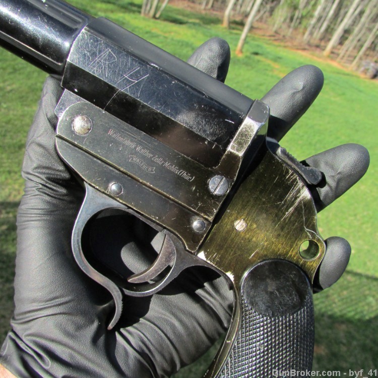 WWII USGI Bring Back Walther Flare Gun Original Finish Nice Piece!-img-39
