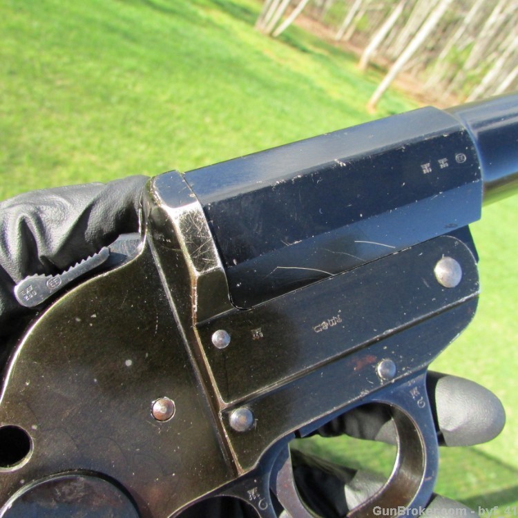 WWII USGI Bring Back Walther Flare Gun Original Finish Nice Piece!-img-13