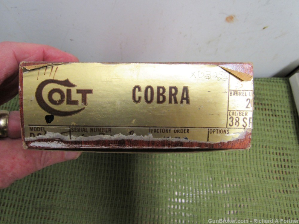 Colt Cobra First Issue .38 Spl.  2” Double Action SA/DA Revolver, 1962 LW-img-25