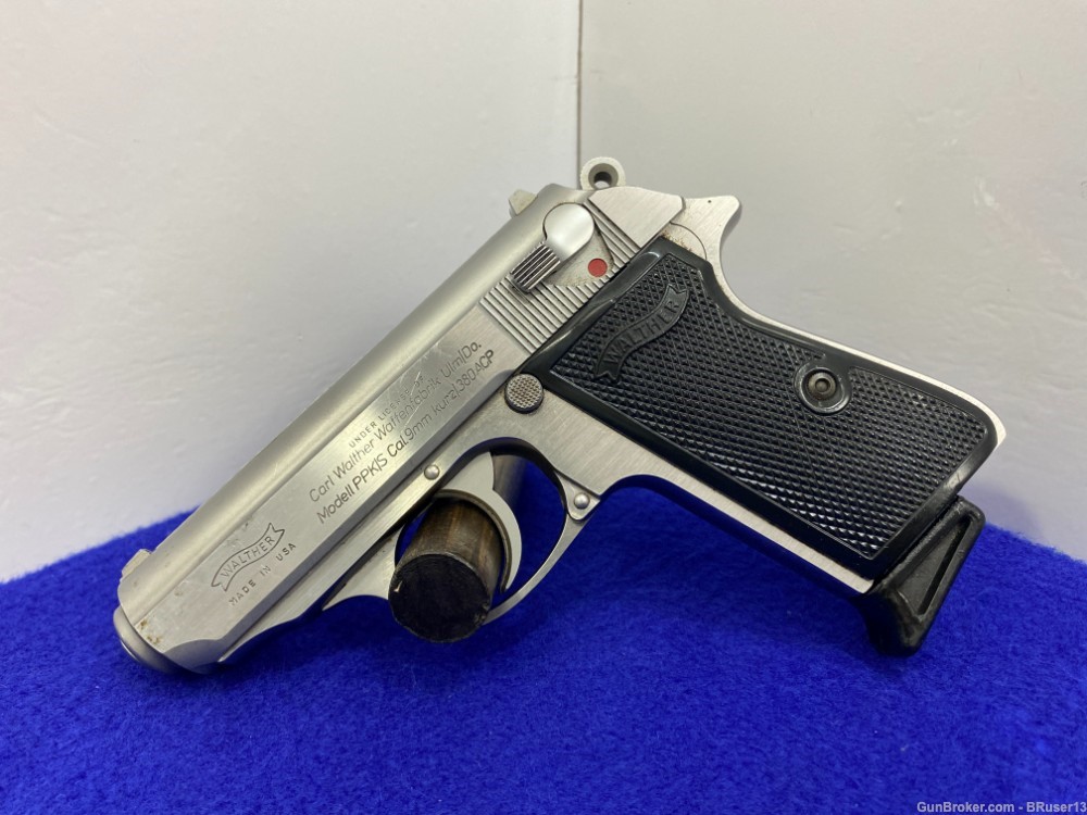 Walther/Interarms PPK/S .380ACP Stainless 3.25" *TIMELESS SEMI-AUTO PISTOL*-img-4