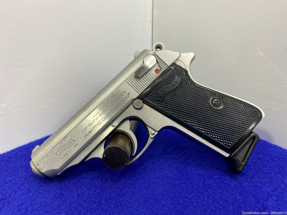 Walther/Interarms PPK/S .380ACP Stainless 3.25" *TIMELESS SEMI-AUTO PISTOL*-img-3