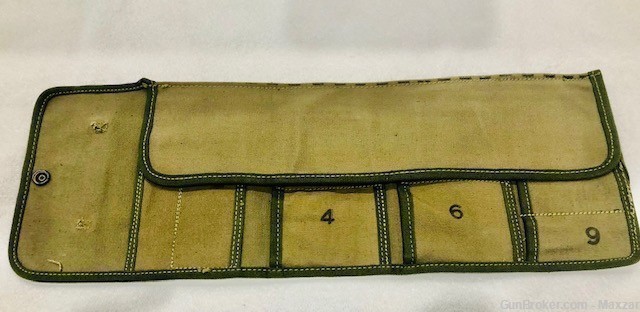 Original WW2 USGI M13 Tool Roll M1919A4, M1917A1 and others Spare parts -img-2