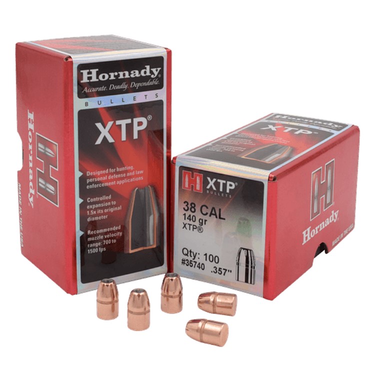 Hornady 35740 XTP 38 140 GR 100 Per Box-img-1