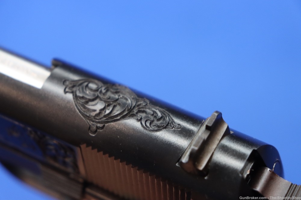 Colt Govt Model 1911 PREMIER GRADE Pistol ENGRAVED 45ACP STAG Grips 70 SER -img-38