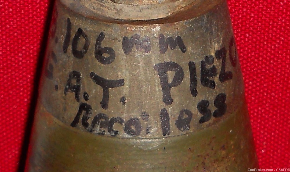 U.S. EXPERIMENTAL 106mm RR FUZE EARLY FROM Col. Jarrett COLLECTION-img-4