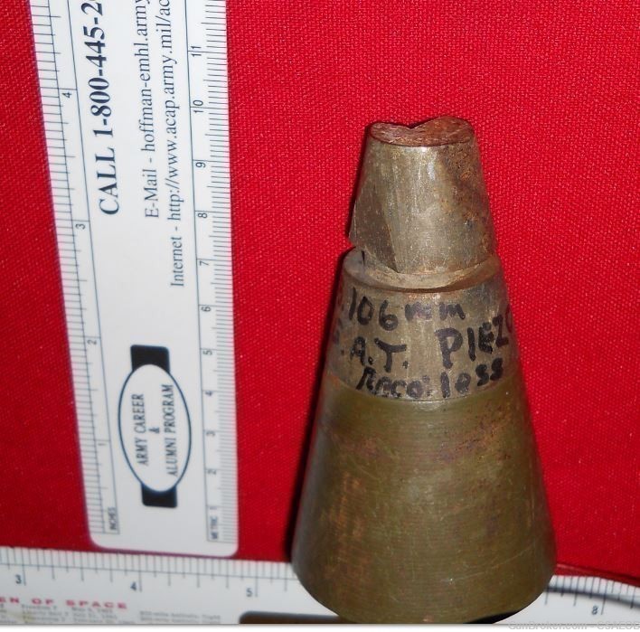 U.S. EXPERIMENTAL 106mm RR FUZE EARLY FROM Col. Jarrett COLLECTION-img-0