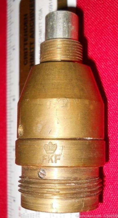 DANISH ARTILLERY FUZE EARLY FROM Col. Jarrett COLLECTION-img-4