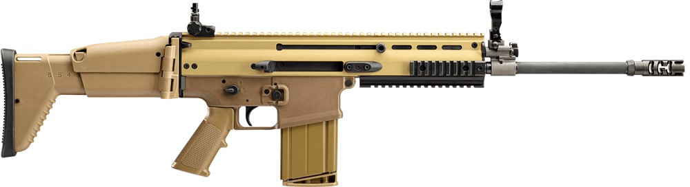 FN SCAR 17s NRCH 7.62x51mm NATO 16.25 Black/Flat Dark Earth Semi-Auto Tacti-img-0