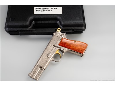  Belgian Browning Hi-Power Renaissance 9x21mm Pistol! Factory Engraved! 