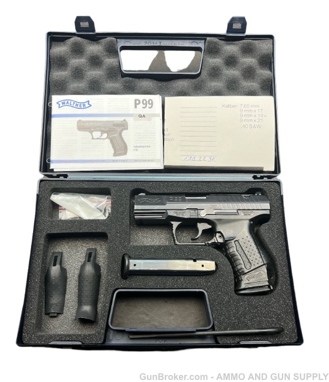 WALTHER P99QA - 9MM - TWO MAGS AND CASE - BELGIAN POLICE - PENNY START!-img-10
