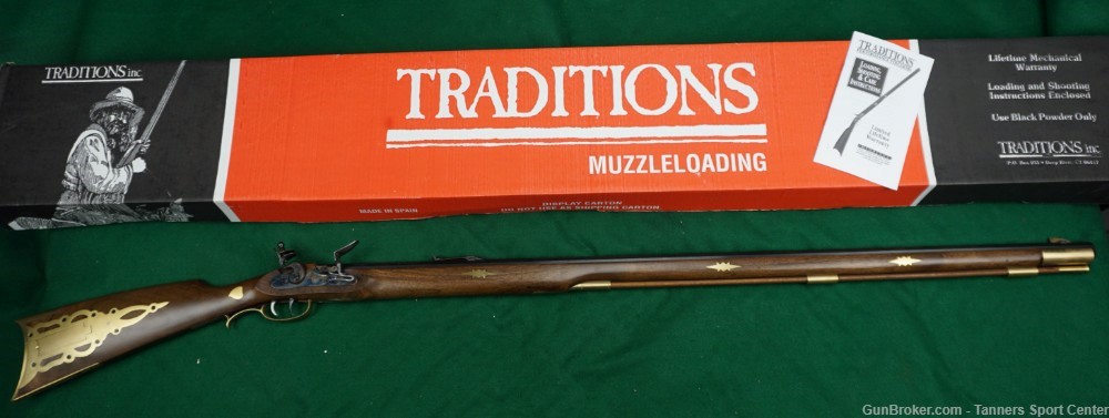 UNFIRED Traditions Pennsylvania PA Rifle Flintlock .50cal 40.25"-img-0