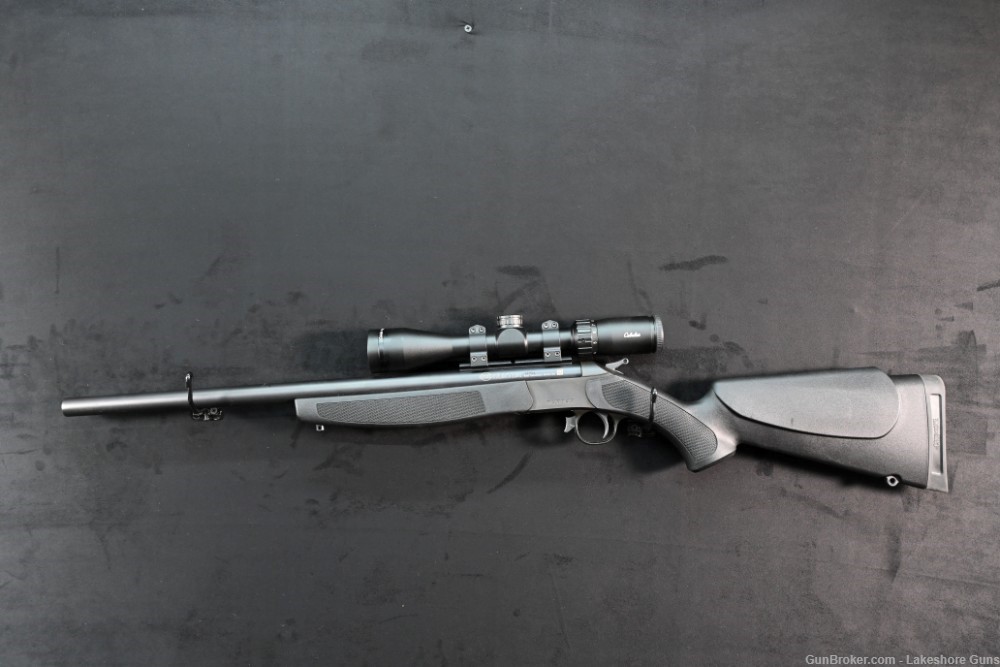 CVA Hunter 44 Magnum Single shot rifle Cabelas 3-9x40 scope-img-8