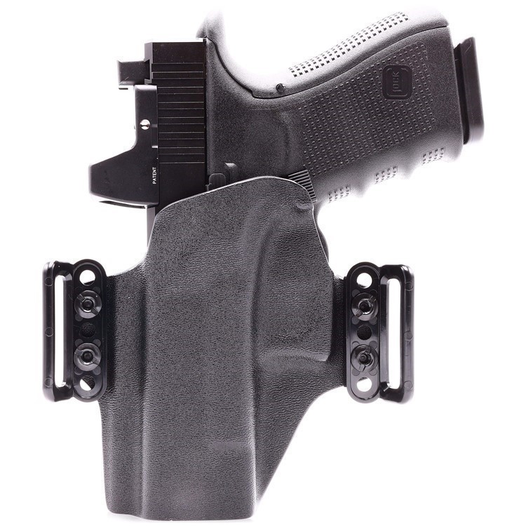OWB KYDEX Belt Loop Holster fits: Glock 17 22 31 Black / Ambidextrous (Eith-img-1