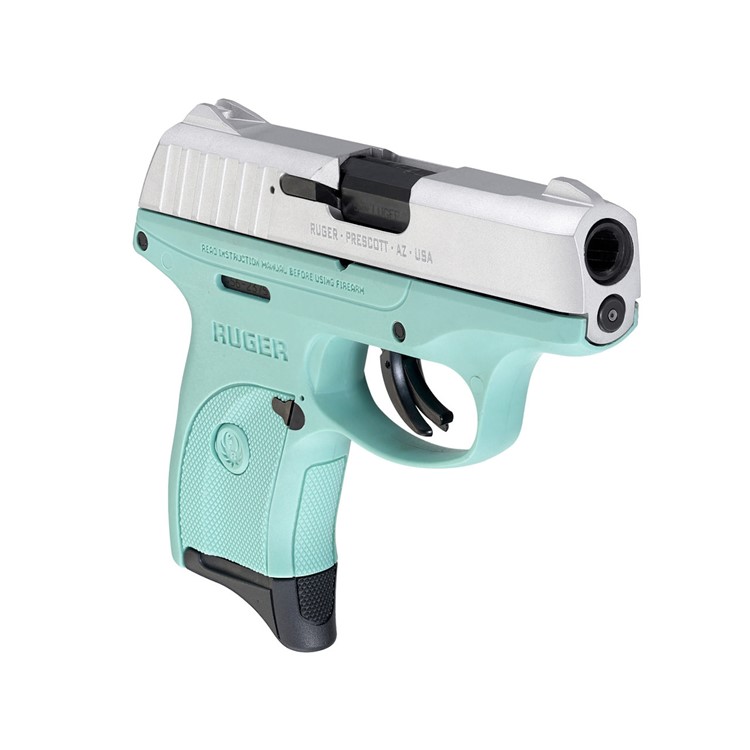 Ruger EC9 Pistol 9mm Stainless Turquoise 3.12 -img-3