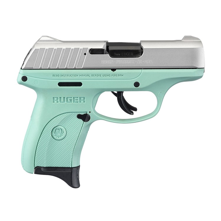 Ruger EC9 Pistol 9mm Stainless Turquoise 3.12 -img-0