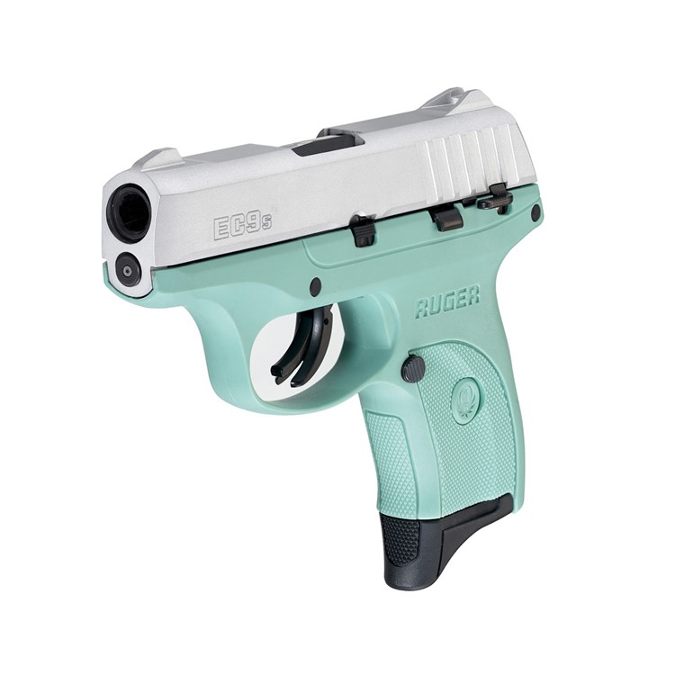 Ruger EC9 Pistol 9mm Stainless Turquoise 3.12 -img-2