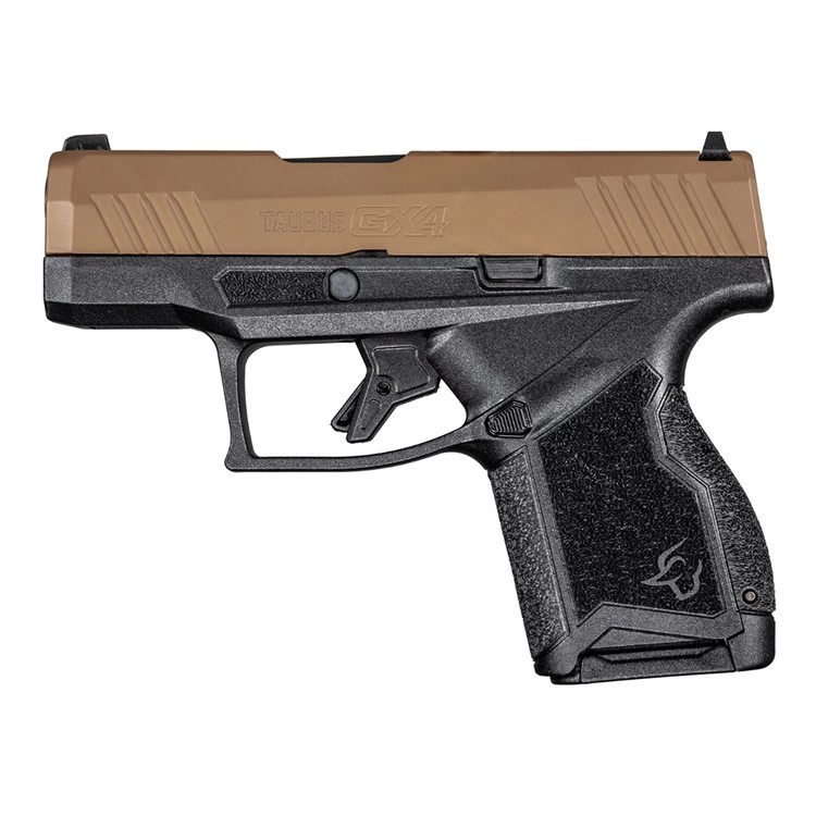 Taurus GX4 9MM Micro-Compact Pistol  - Black/Troy Coyote Brown-img-1